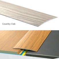 80mm Wide Self-Adhesive Aluminium Wood Effect Transition Strip Carpet Cover Door Floor Threshold