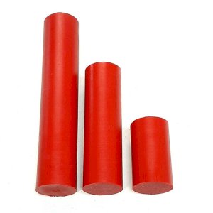 90A Shore Polyurethane Round Plastic Rod Red 37mm Dia