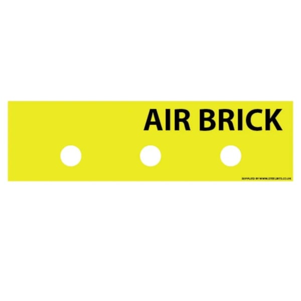 Air Brick Stickers - 215mm x 60mm