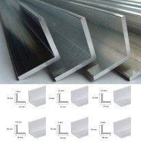1m Natural Aluminium Angle Extruded Angle Corner Wall Protector