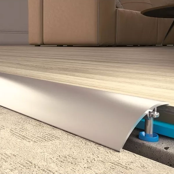 Aluminium Carpet Cover Door Threshold - Silver Floor Trim Transition Strip