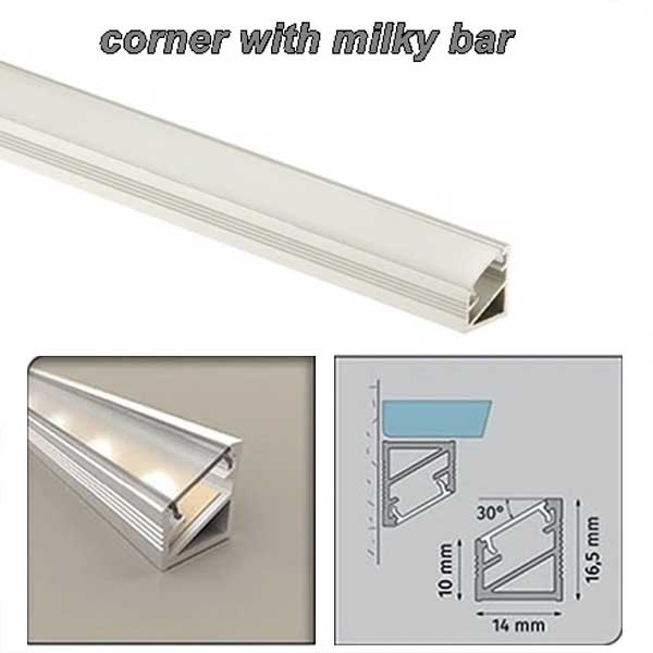 Aluminium Corner Trim For LED Strip – Edge Channel Profile With Clean Finish