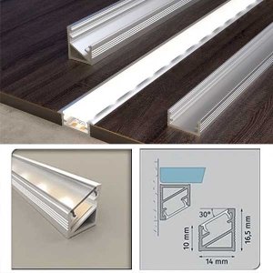 Aluminium Corner Trim For LED Strip – Edge Channel Profile With Clean Finish