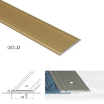Aluminium flat Gold door threshold strip for wood and vinyl flooring
