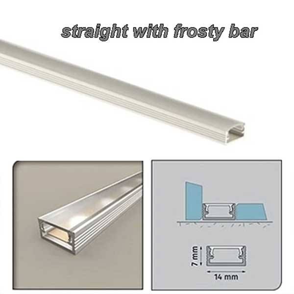 Aluminium PVC Straight Channel for LED Strip Light Profile Trim