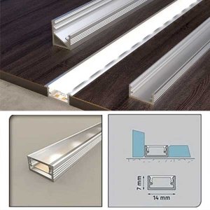 Aluminium PVC Straight Channel for LED Strip Light Profile Trim