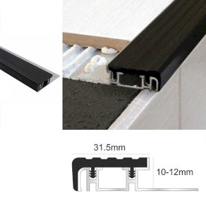 Aluminium Stair Nosing Edge Trim – Step Nose for Tiles & Stone 12mm