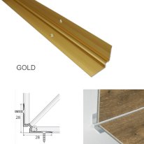 Aluminium Stairs Nosing For Inner corner Luxury Click Vinyl Flooring