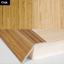 Aluminium Wood Effect Door Floor Trim Carpet Threshold Ramp Transition