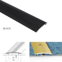 Aluminum Twin Grip Joining Carpet to Carpet Threshold Strip