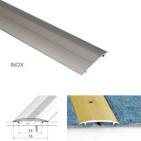 Aluminum Twin Grip Joining Carpet to Carpet Threshold Strip