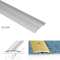 Aluminum Twin Grip Joining Carpet to Carpet Threshold Strip