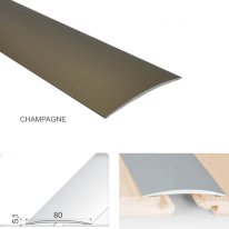 Anodised Aluminium Self Adhesive Door Threshold Floor Trim