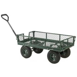 Heavy Duty Waterproof Garden Trolley with Anti-Friction Turntable