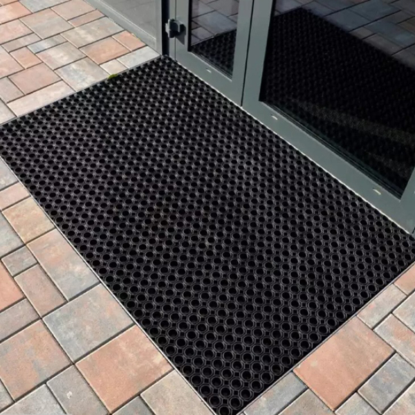 Entrance Mats / Anti Slip Heavy Duty Ring Duckboard Black Rubber Robust