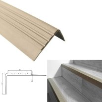 Anti-Slip Rubber Stair Nosing – Bullnose Angle Step Edge Protector