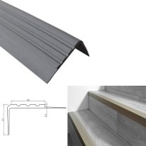Anti-Slip Rubber Stair Nosing – Bullnose Angle Step Edge Protector