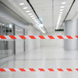 durable barrier tapes for UK site safety & crowd control