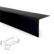 2.44m Black Plastic PVC 90° Corner Trim – Strong & Durable Edge