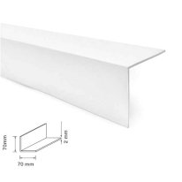 1m White Plastic PVC Corner 90 Degree Angle Trim