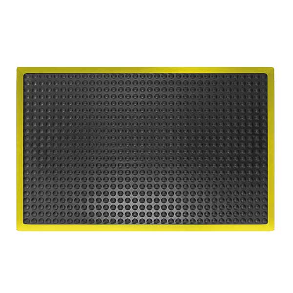 Anti-Fatigue Safety Bubblemat with Yellow Edges