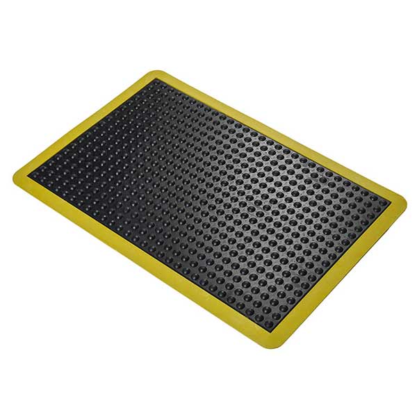 Anti-Fatigue Safety Bubblemat with Yellow Edges