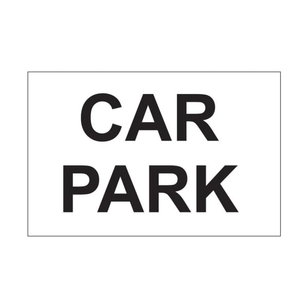 Car park - 1mm Rigid Plastic Sign
