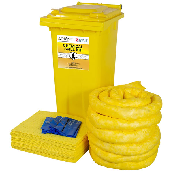Chemical Spill Kit suitable for all acids and caustic materials