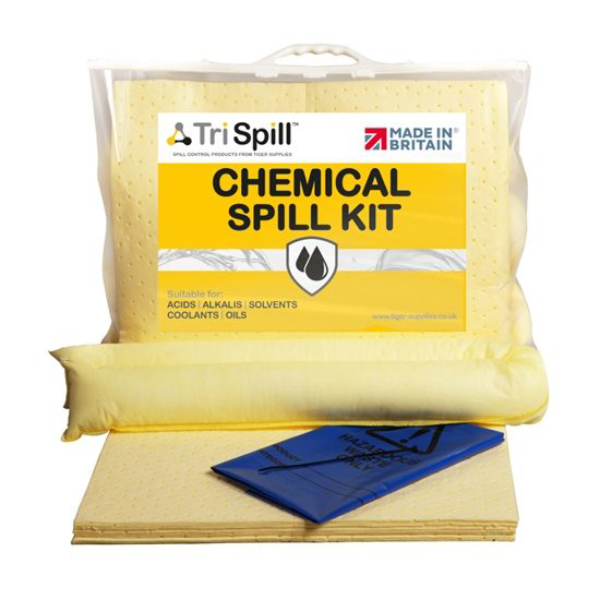 Chemical Spill Kit suitable for all acids and caustic materials