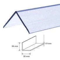2.44m Clear Wall Protector Plastic PVC Corner 90 Degree Angle Trim Moulding