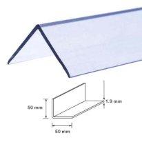 2.44m Clear Wall Protector Plastic PVC Corner 90 Degree Angle Trim Moulding
