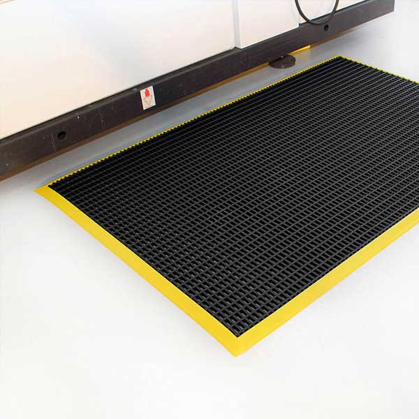 Cross Ribbed Vinyl Workstation PVC Safety Mat 