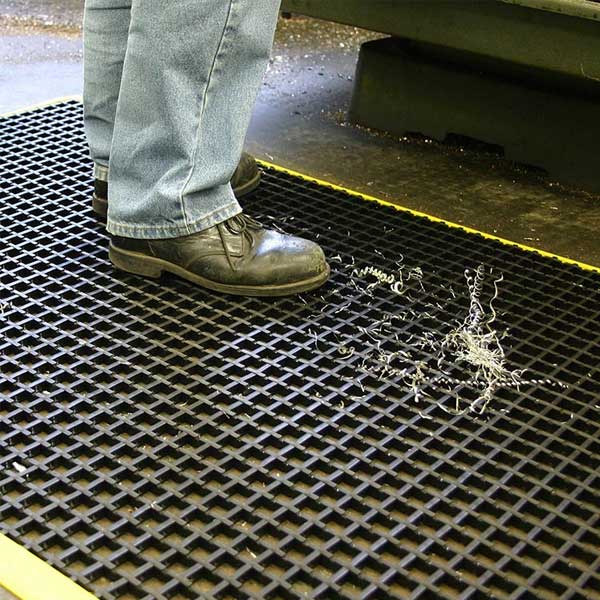Cross Ribbed Vinyl Workstation PVC Safety Mat 