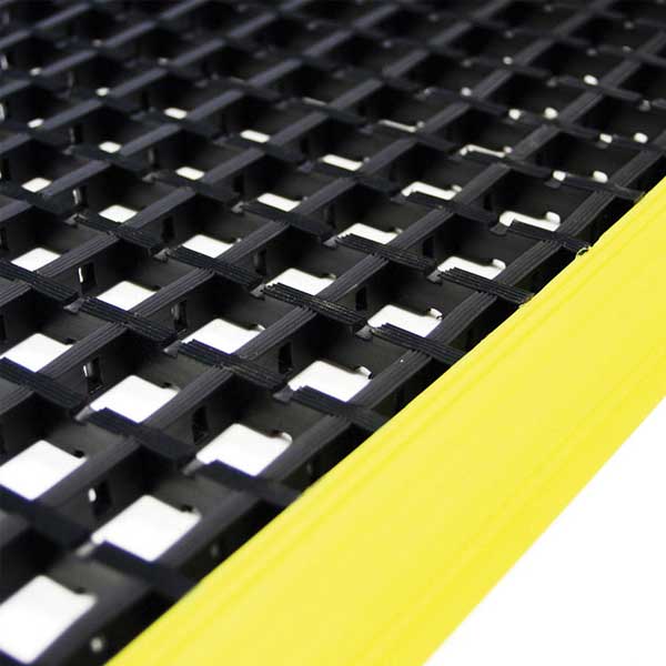Cross Ribbed Vinyl Workstation PVC Safety Mat 