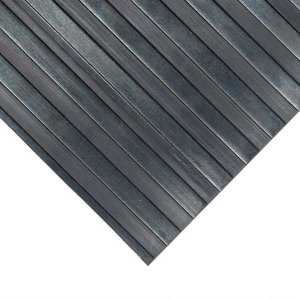 Heavy-Duty Rubber Mat Ribbed Runner for Floors & Workbenches