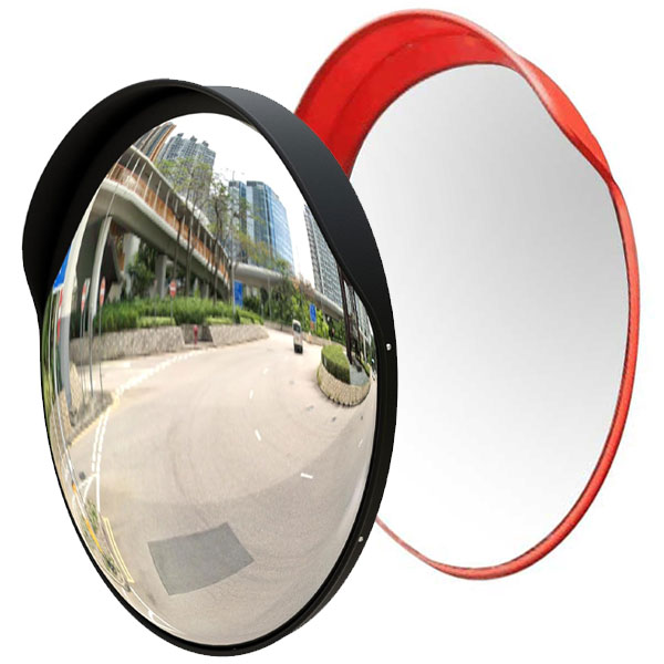 60cm Wide Angle Convex Safety Mirror – HD Plastic Body for Driveway