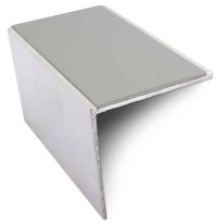 DDA Compliant Aluminium Non Slip Commercial Stair Nosing Edge Trim With Pvc Insert 56 x 55mm