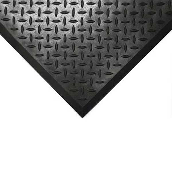 Diamond Patterned Non-Slip Rubber Comfort Mat