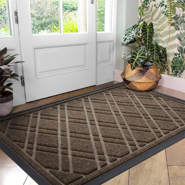 DEXI Door Mats Indoor 60 X 90 Cm, Non-Slip Absorbent Dirt Trapper