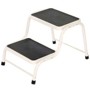 Double Caravan Step Stool with Non Slip Rubber Tread Safety