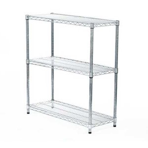 Strong Chrome Plated Wire Mesh Silver Trolley for Storage and Use