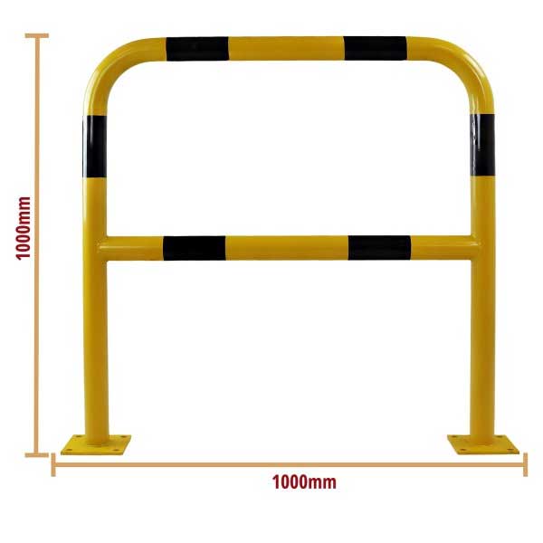 Durable Steel Yellow and Black Protection Barrier