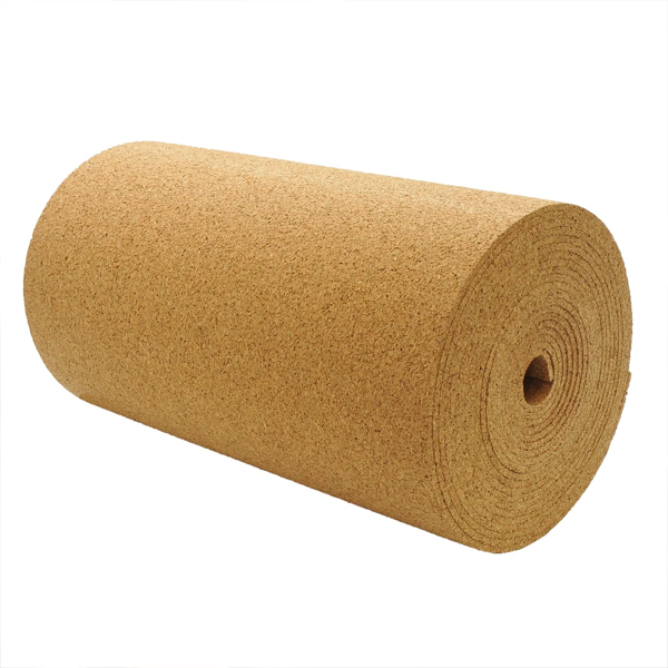 Natural fine grain cork roll for walls, lightweight and flexible cork sheet with thermal and acoustic insulation, suitable for notice boards and crafts