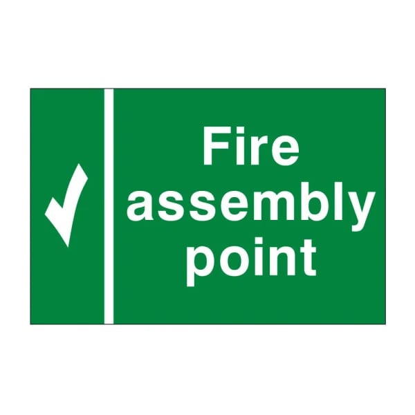 Fire assembly point - 1mm Rigid Plastic Sign