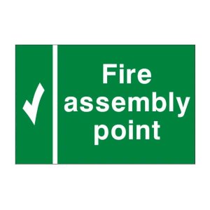 Fire assembly point - 1mm Rigid Plastic Sign