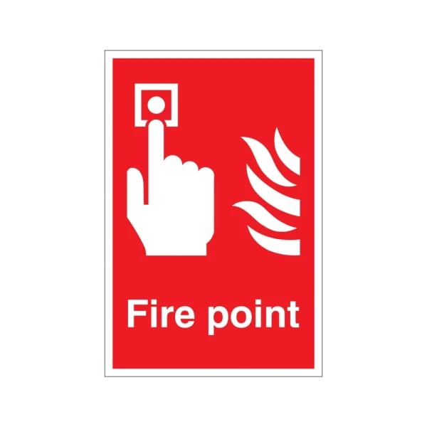 Fire point - 1mm Rigid Plastic Sign