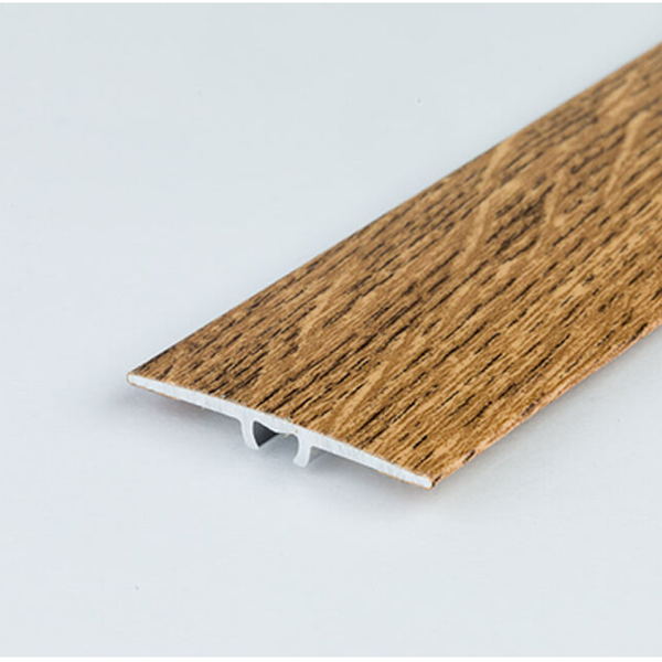 Aluminium Wood Effect Door Thresholds / 35mm Flat Aluminium Wood Effect