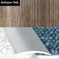 Flat Aluminium Wood Effect Self Adhesive Door Thresholds