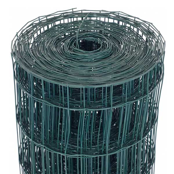 Green Galvanised Steel Wire Mesh Garden Fencing with PVC Coating