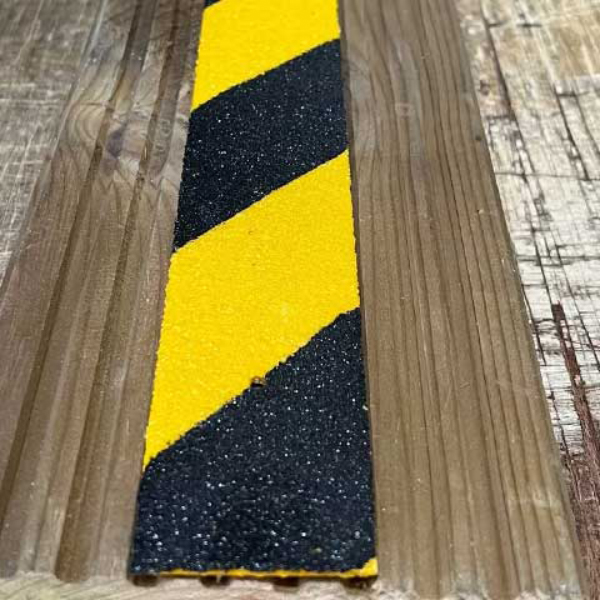 GRP Non Slip Hazard Strips for Slippery Decking & Ramps